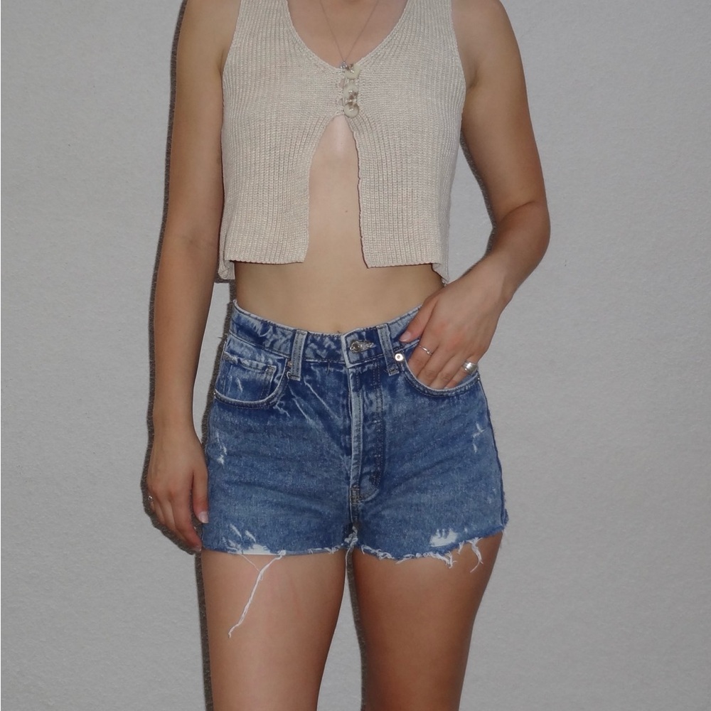 Wild Fable Blue Denim Shorts